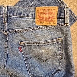 Levis 501 Denim Jeans Double Horse 33x30 Levi’s Y2K VTG